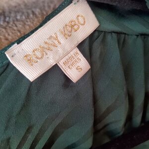 Ronny Kobo Collection Green Long Sleeve Dress